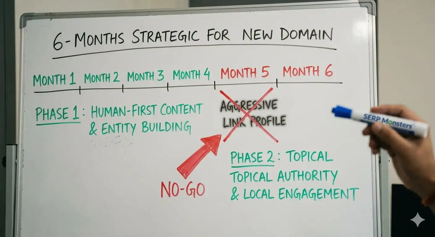Quick 6 Months Starter Plan for fresh new domains by SERP Monsters - SEO Company in India